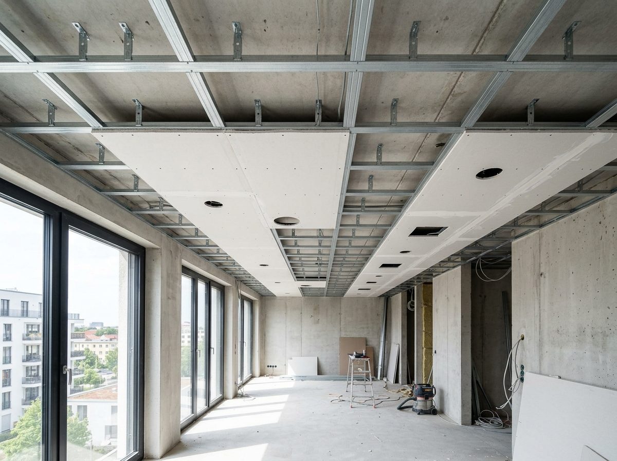 Abgehängte Decke mit Unterkonstruktion